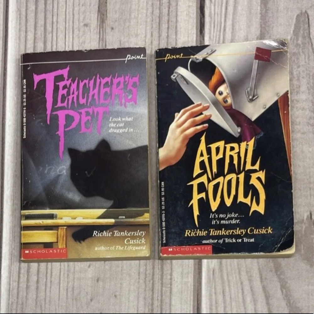 Richie Tankersley Cusick April Fools & Teachers Pet Point Horror Paperback Books